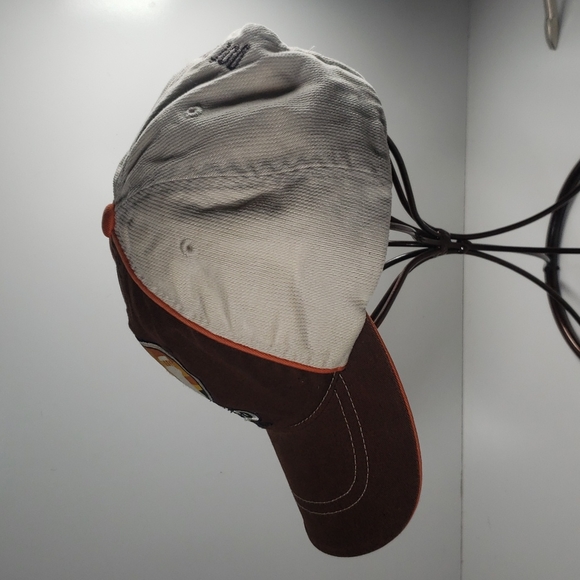 Cabo Wabo Cantina Lake Tahoe Dad Hat Cap 6 Panel Brown & Beige w/ Orange Piping - Picture 4 of 7